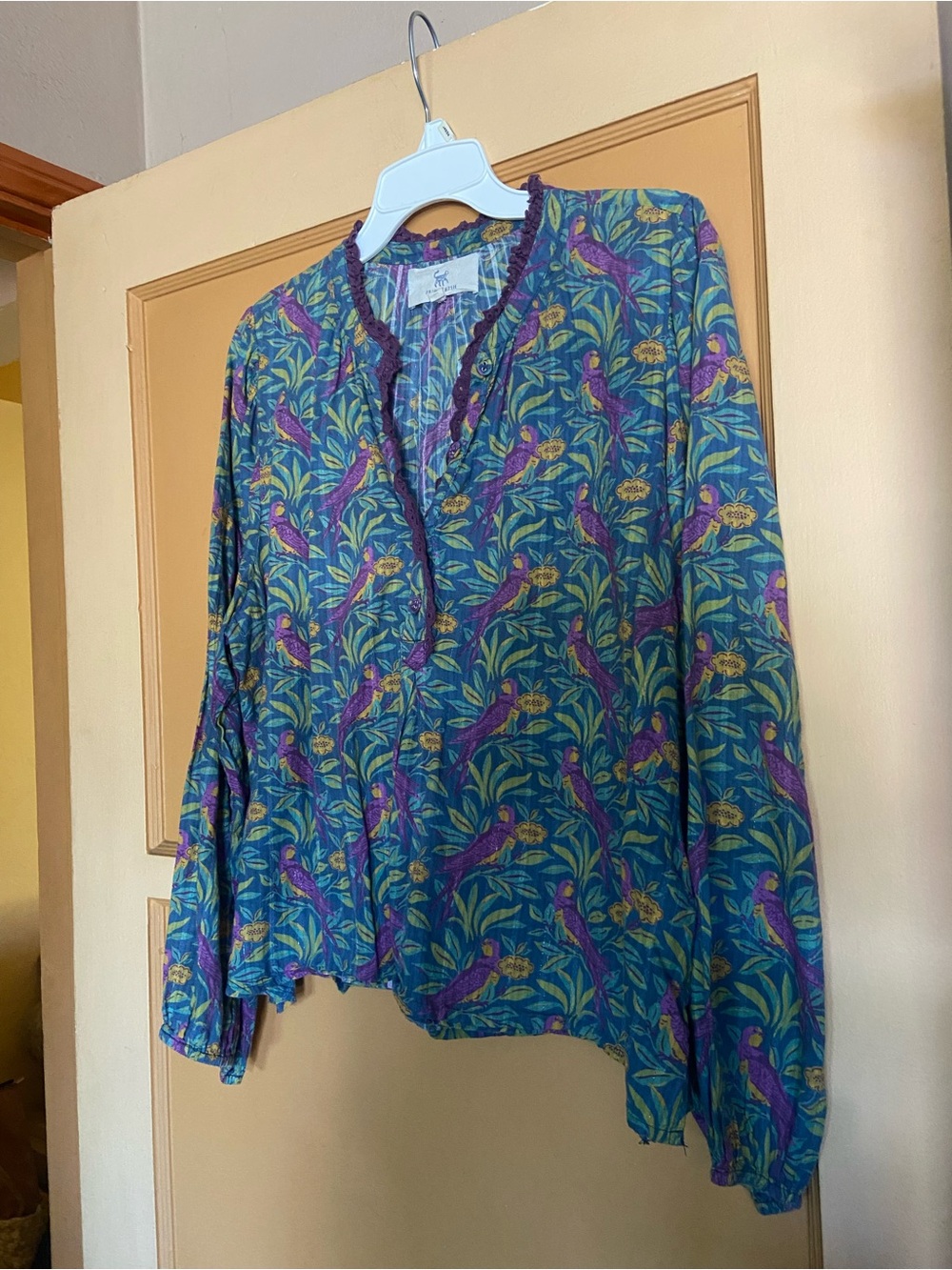 Printfresh peasant blouse size XL